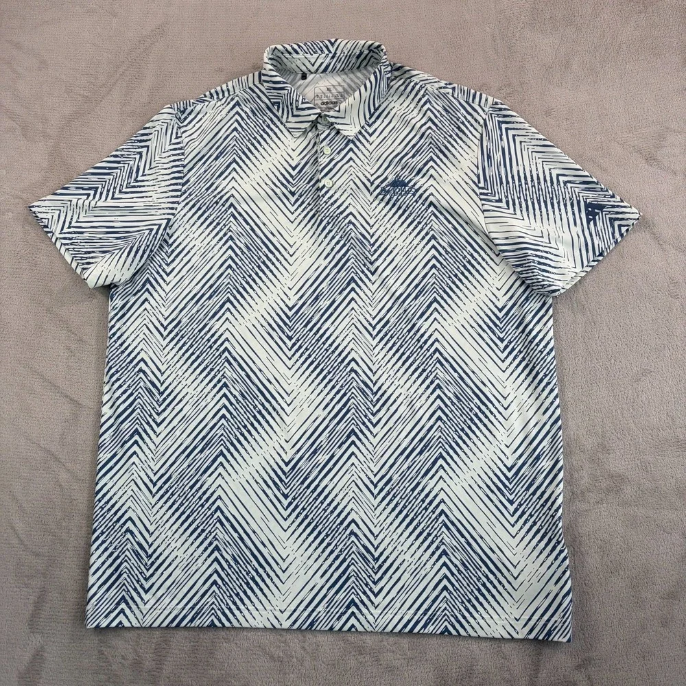 Adidas x Blue Hill Golf Club Ultimate 365 All Over Print Polo Shirt XL SS NWOT